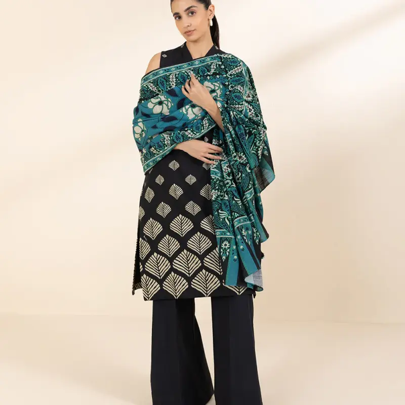 3 Piece - Printed Cambric Suit