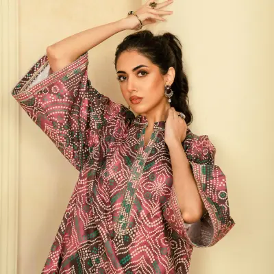 2 Piece - Printed Cambric Suit