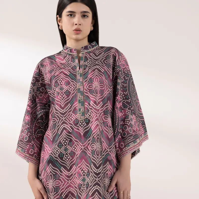 2 Piece - Printed Cambric Suit