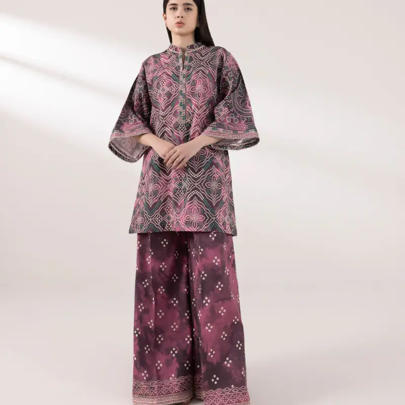 2 Piece - Printed Cambric Suit