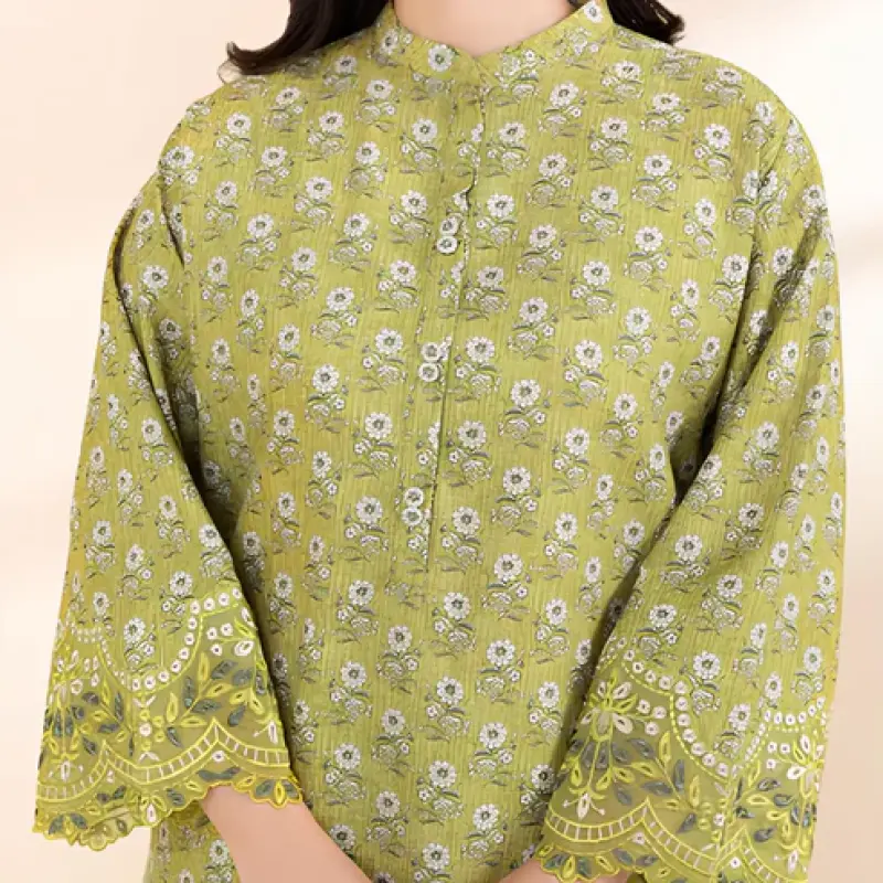 3 PIECE EMBROIDERED CAMBRIC SUIT