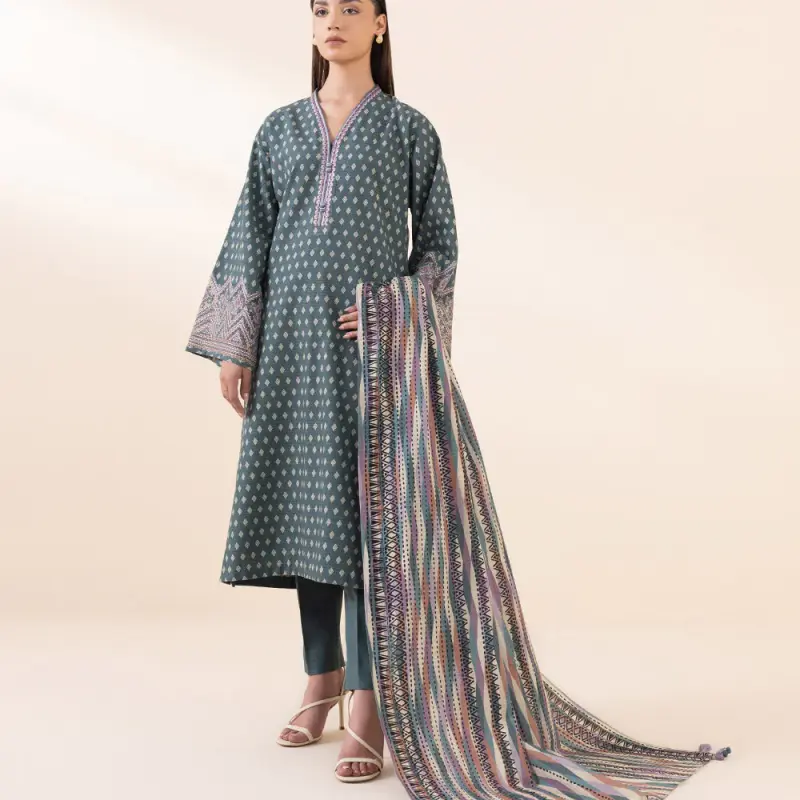 3 Piece - Light Khaddar Suit