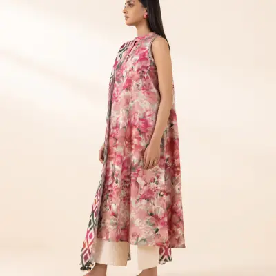 3 Piece - Printed Cambric Suit