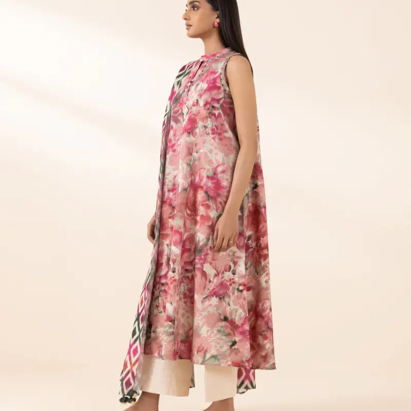 3 Piece - Printed Cambric Suit