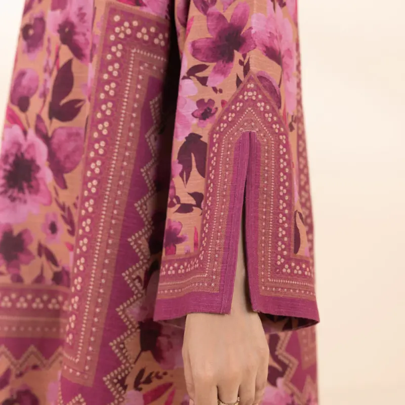 3 Piece - Printed Light Khaddar Suit