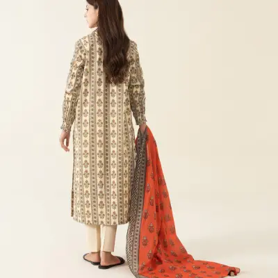 3 Piece - Printed Lawn Suit