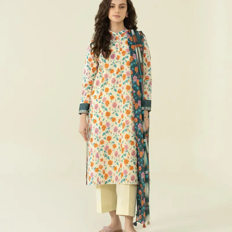 3 Piece - Printed Lawn Suit