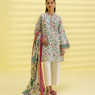 3 Piece - Printed Lawn Suit