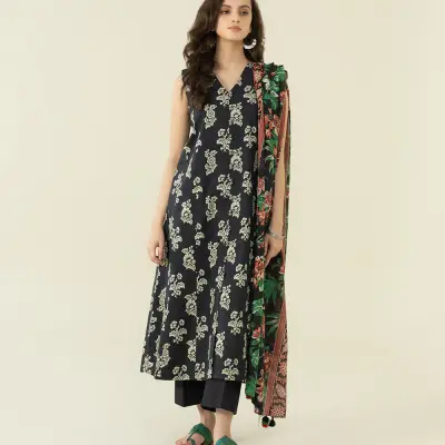 3 Piece - Printed Lawn Suit