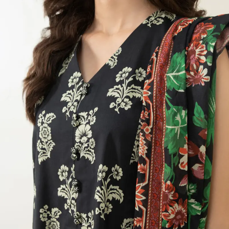 3 Piece - Printed Lawn Suit